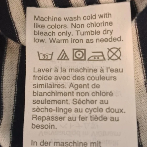 J. Crew Navy & White Stripe Tank Top Size XS - Picture 6 of 6